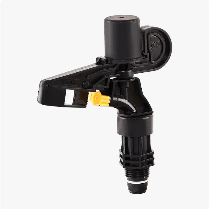 How to correctly adjust the flow of the ZM8024 Plastic impact sprinkler to meet different irrigation needs?